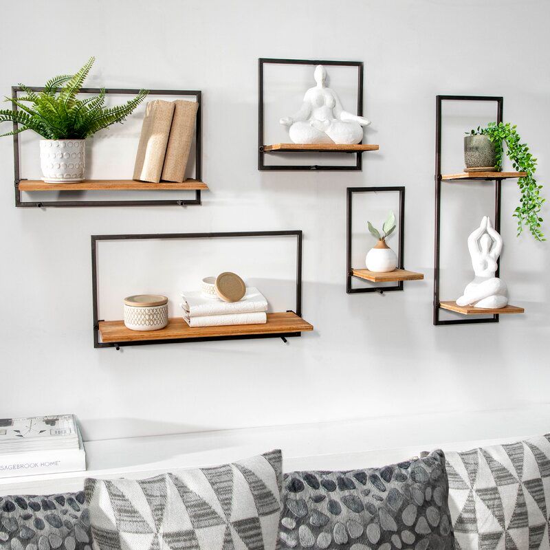 Hileman 5 Piece Wall Shelf Set Set of 5 thumbnail 3