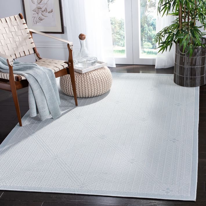 Stripes and Diamonds Indoor Outdoor Rug-8'x5' thumbnail 2