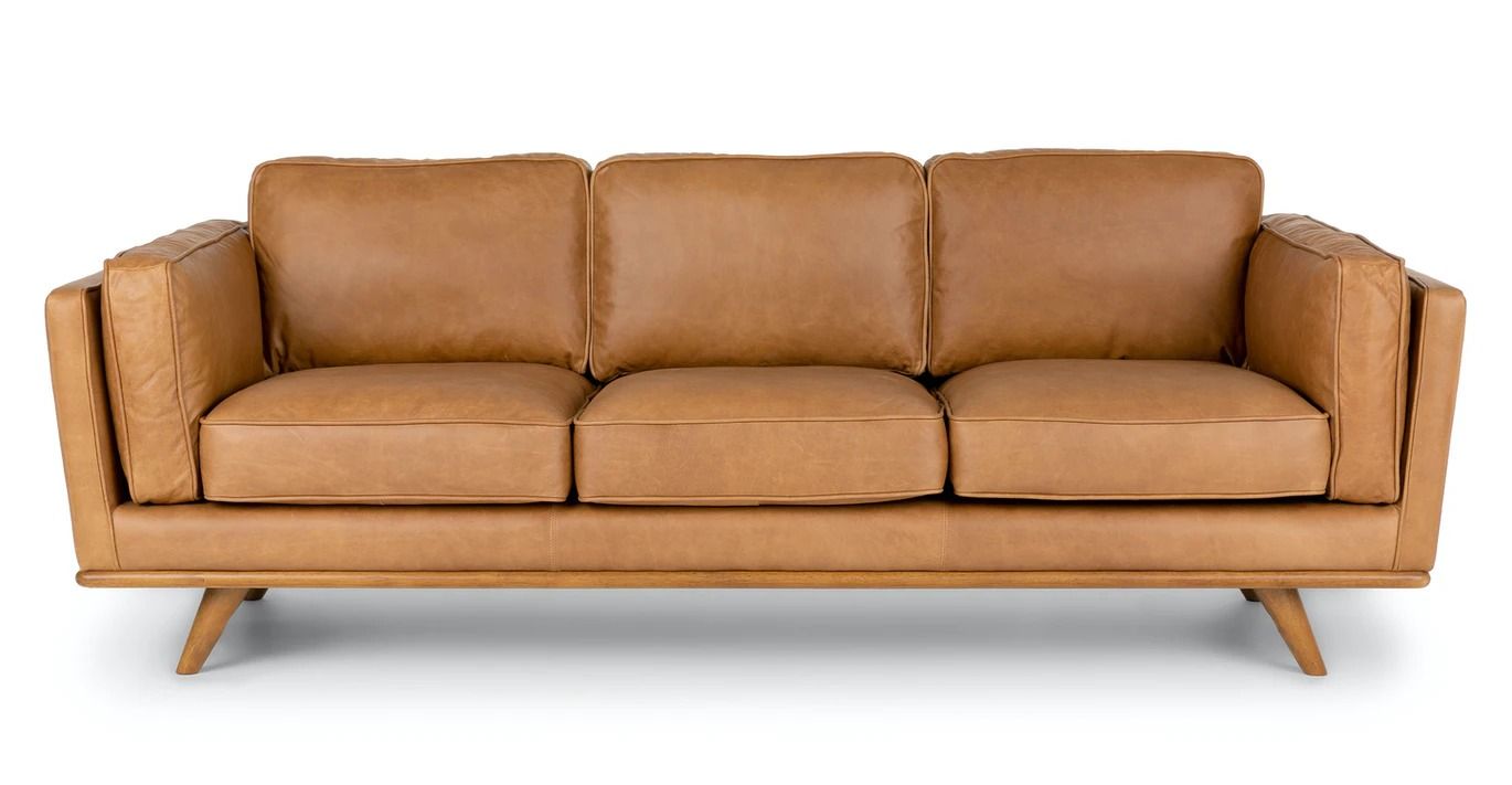 TIMBER CHARME TAN SOFA thumbnail 3
