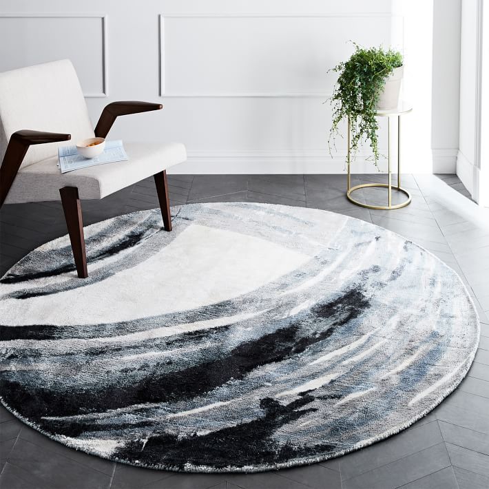 INK ROUND RUG thumbnail 3