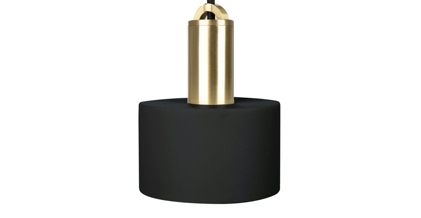 Tangent Cylinder Black Pendant Lamp thumbnail 4