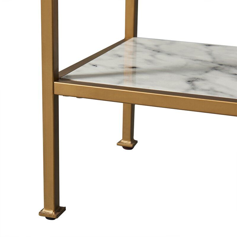 Carbone Brass Geometric Bookcase thumbnail 2