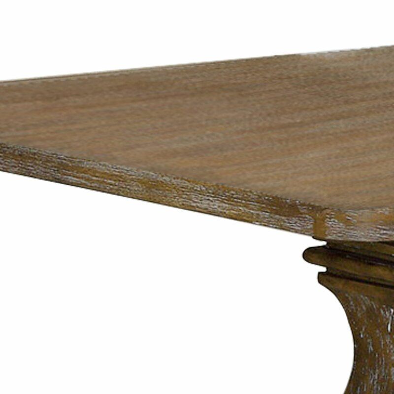 CIERA 48 SOLID WOOD PEDESTAL DINING TABLE thumbnail 2