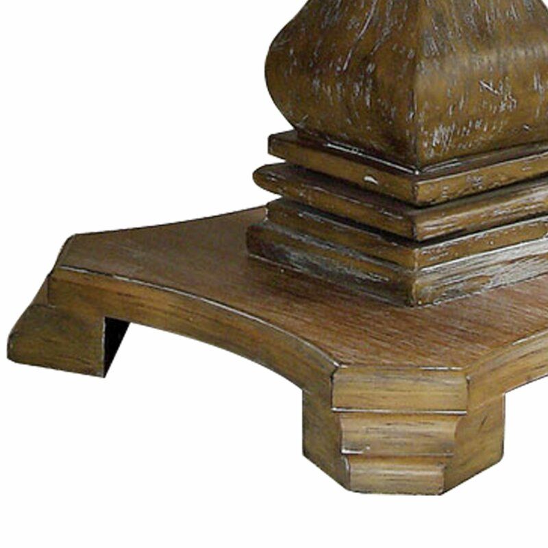 CIERA 48 SOLID WOOD PEDESTAL DINING TABLE thumbnail 3