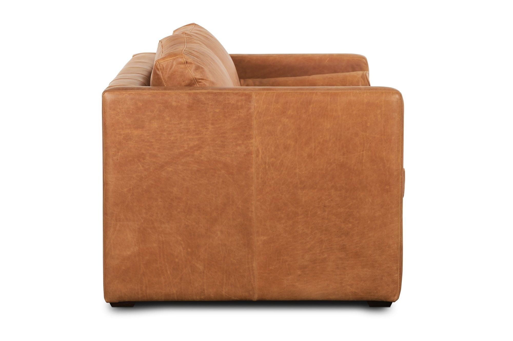 Napa 82 Leather Pull Out Convertible Sleeper Sofa thumbnail 3