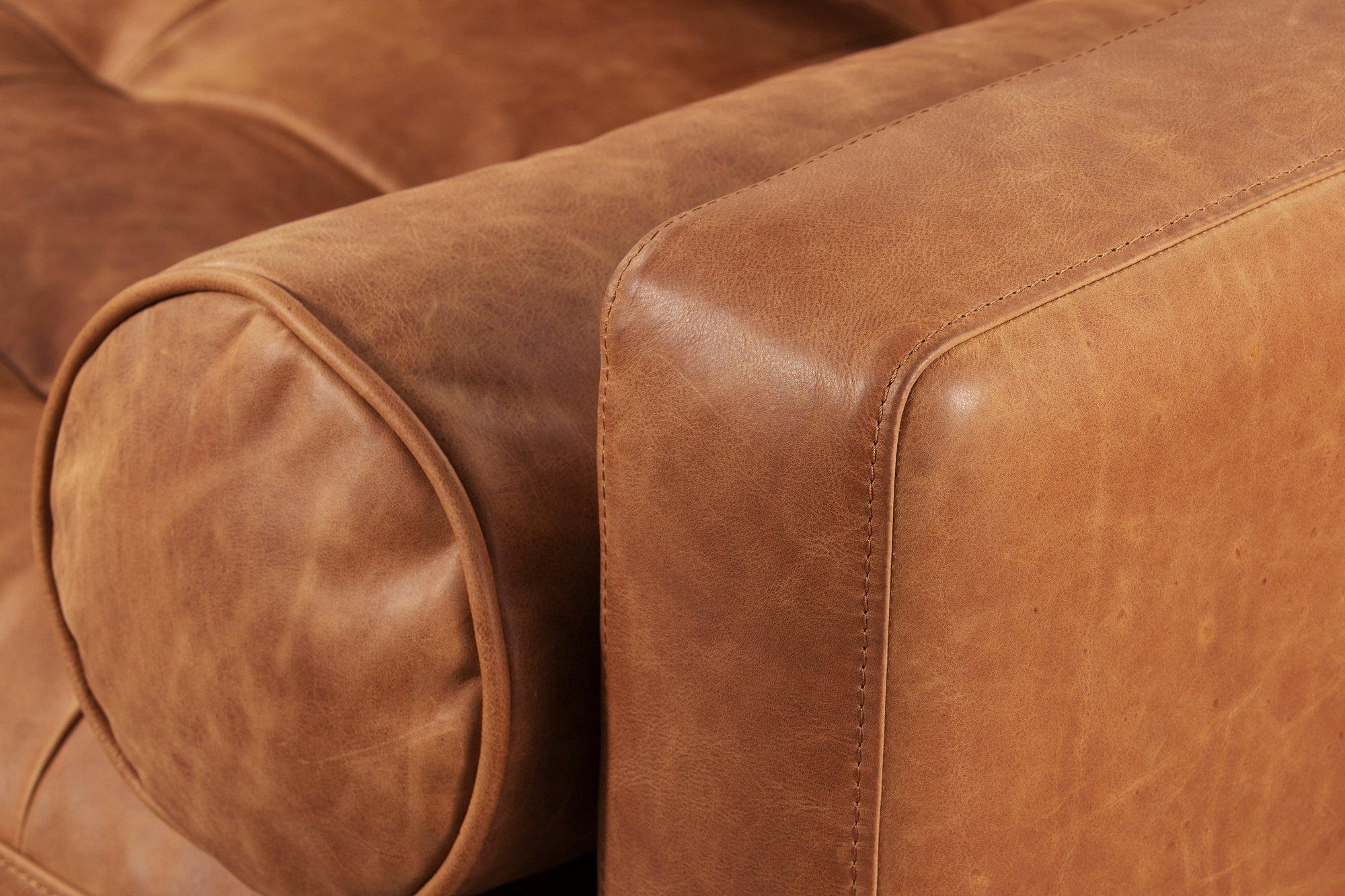 Napa 82 Leather Pull Out Convertible Sleeper Sofa thumbnail 5