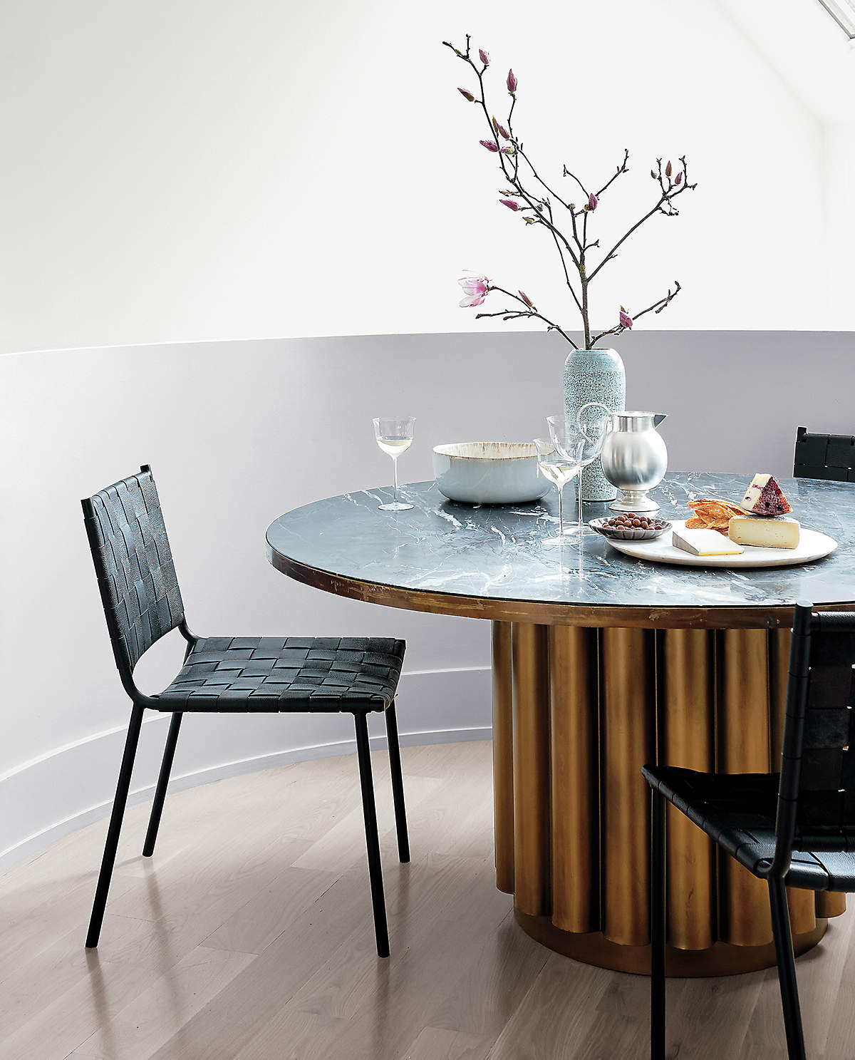 CYPHER BLACK MARBLE DINING TABLE thumbnail 4