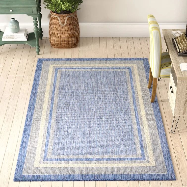Delmont Blue Indoor Rug-9'x12' thumbnail 2