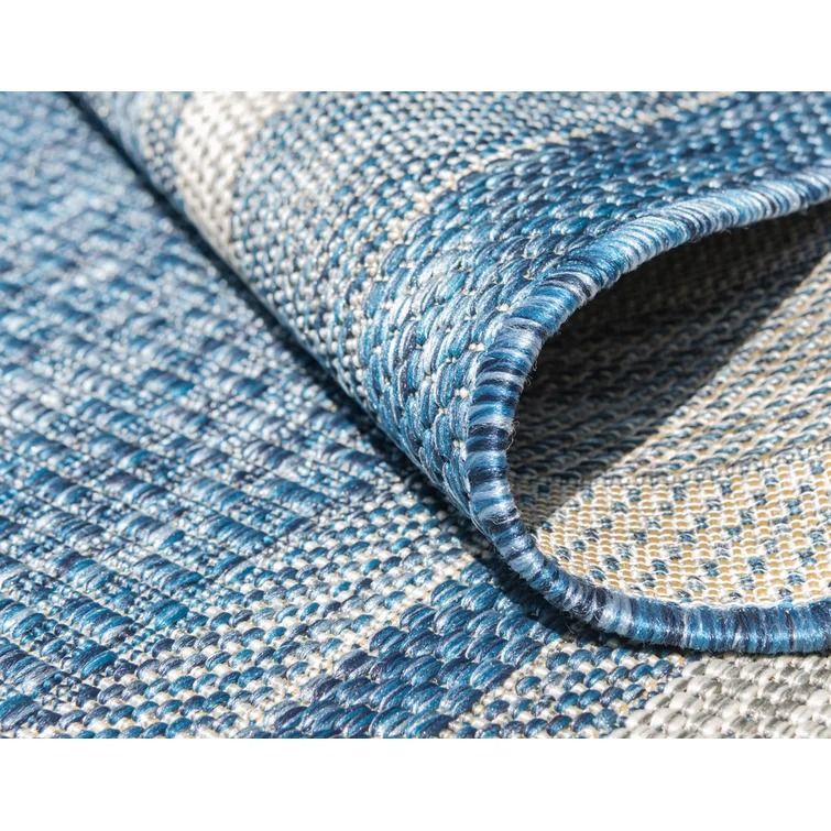 Delmont Blue Indoor Rug-9'x12' thumbnail 4