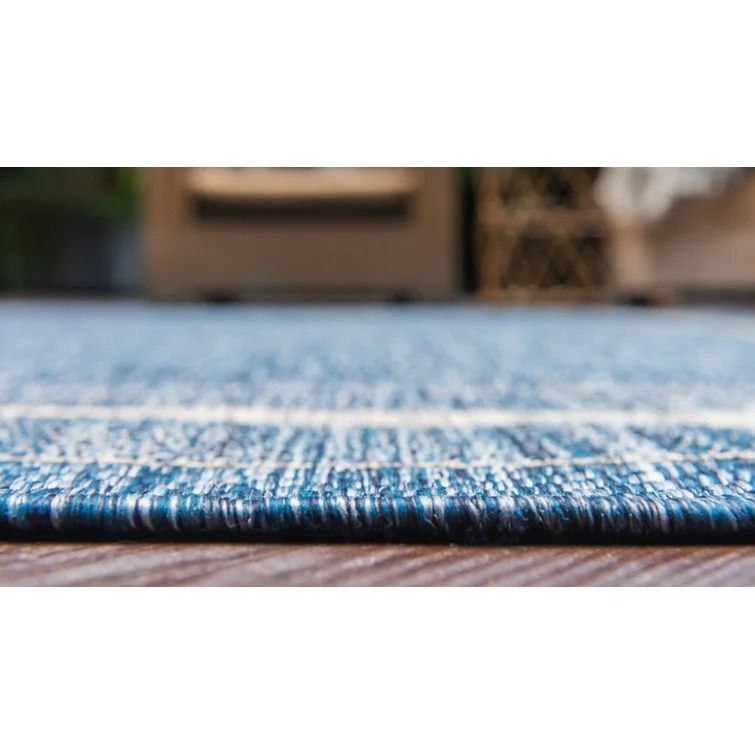 Delmont Blue Indoor Rug-9'x12' thumbnail 5