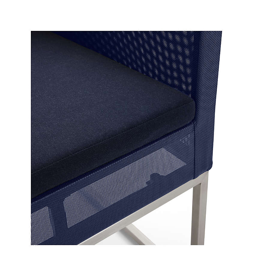 Dune Navy Counter Stool With Sunbrella Cushion thumbnail 5