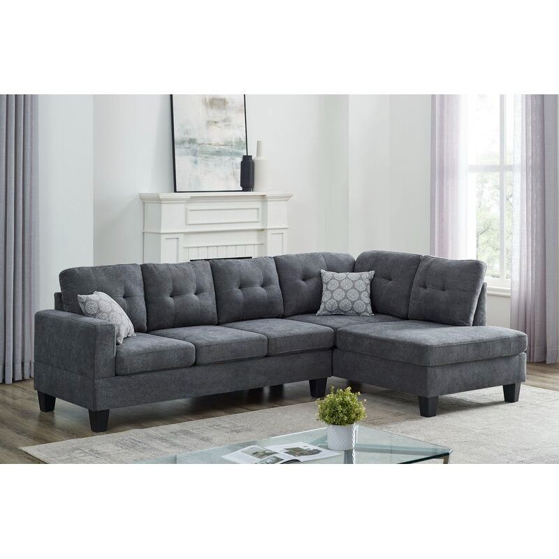 ADRYEL WIDE MICROFIBER MICROSUEDE RIGHT HAND FACING SOFA thumbnail 2