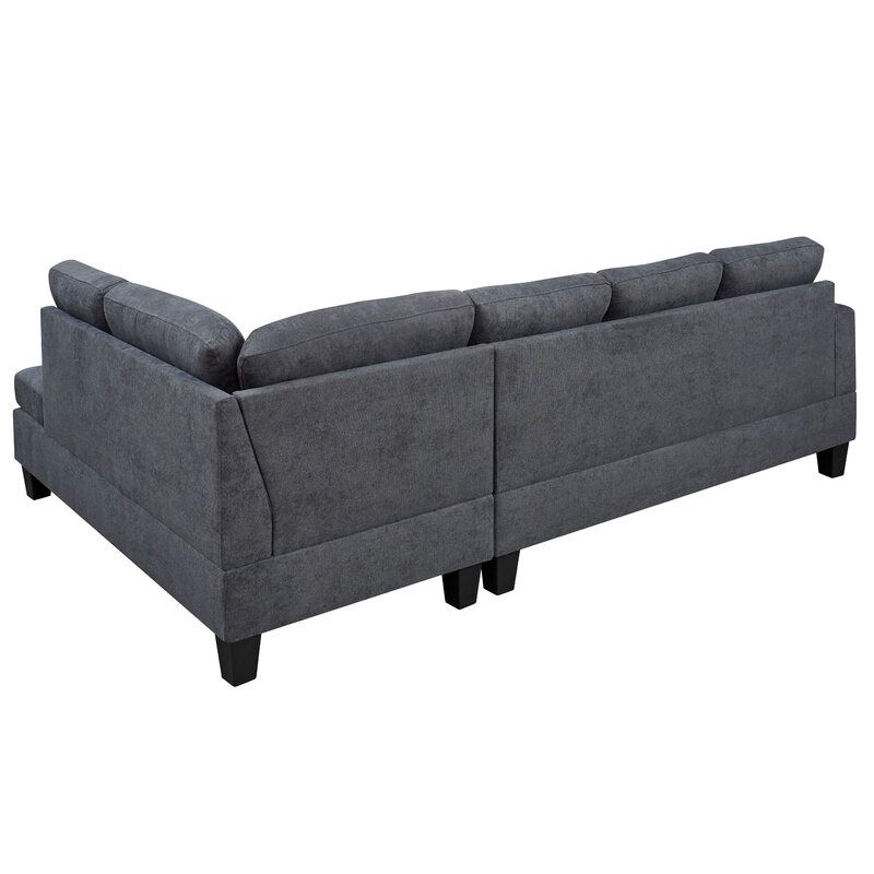 ADRYEL WIDE MICROFIBER MICROSUEDE RIGHT HAND FACING SOFA thumbnail 5