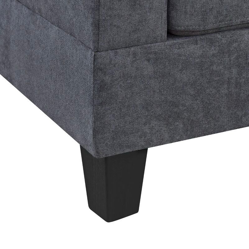 ADRYEL WIDE MICROFIBER MICROSUEDE RIGHT HAND FACING SOFA thumbnail 6