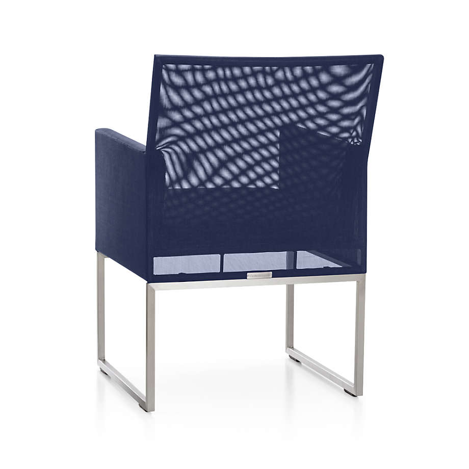DUNE NAVY DINING CHAIR WITH SUNBRELLA thumbnail 3