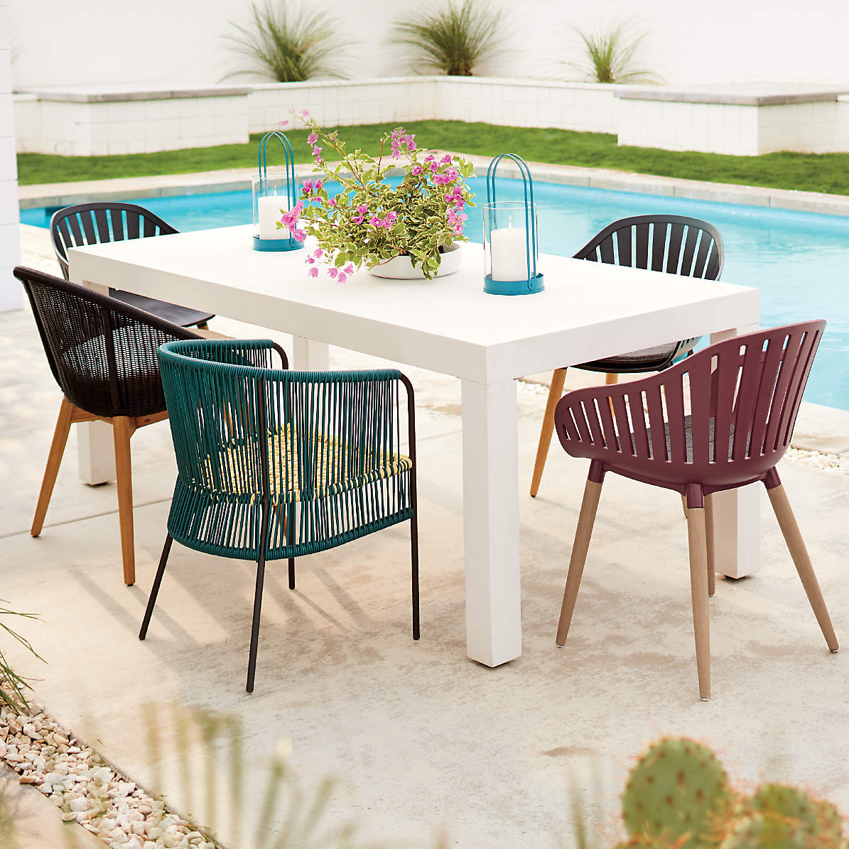 REEL RED OUTDOOR DINING CHAIR thumbnail 6