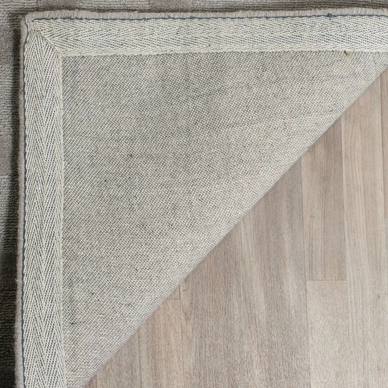 Bradlee Hand Loomed Wool Gray Area Rug-4'x6' thumbnail 4