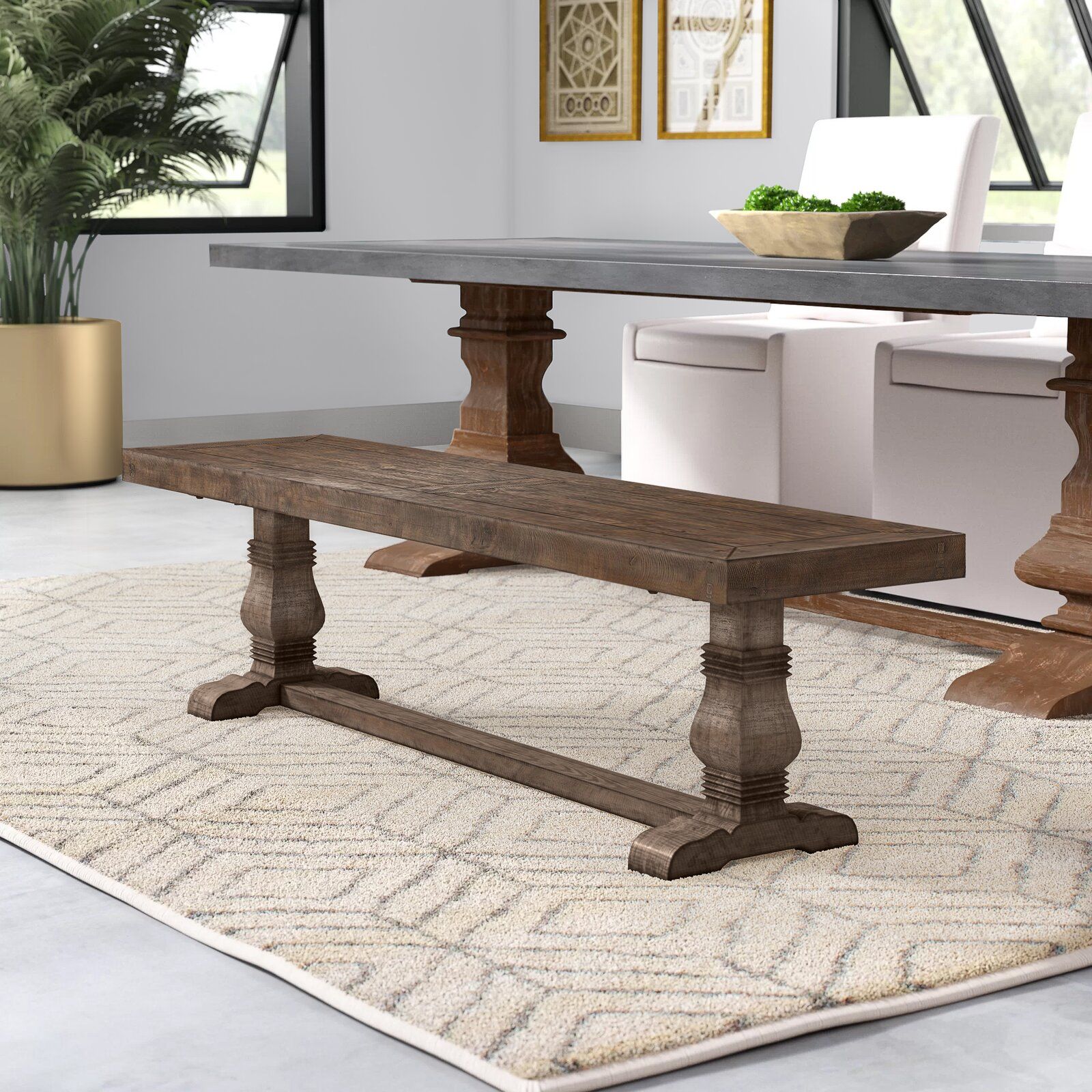 KINSTON WOOD BENCH thumbnail 5