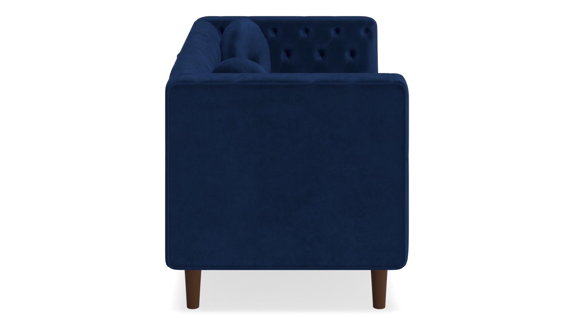 Tenafly Velvet Tuxedo Arm Loveseat thumbnail 2