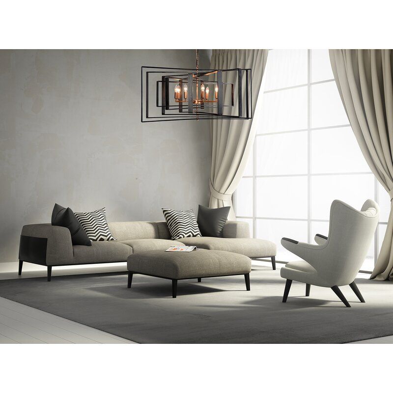 LUTHER LIGHT CANDLE STYLE GEOMETRIC CHANDELIER thumbnail 2