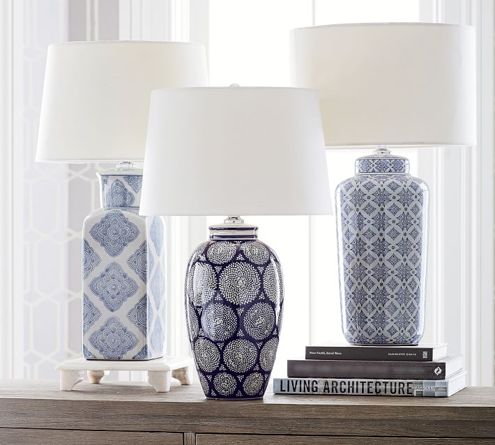 Langley Ceramic Pattern Lamp thumbnail 2
