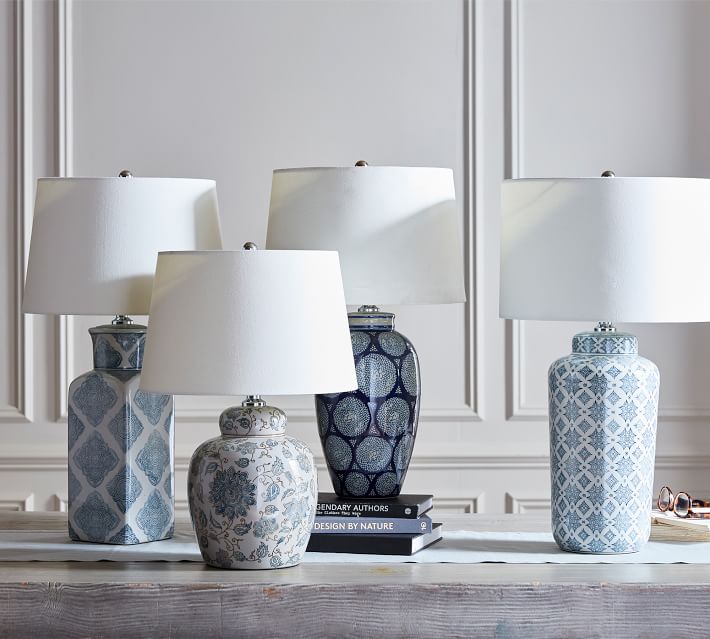 Langley Ceramic Pattern Lamp thumbnail 4