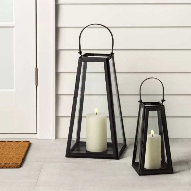 METAL LANTERN BLACK HEARTH AND HAND WITH MAGNOLIA  thumbnail 2