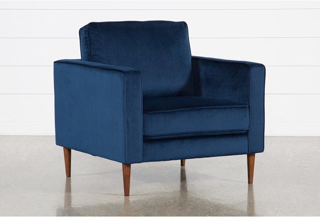 FAIRFAX DENIM VELVET CHAIR thumbnail 5