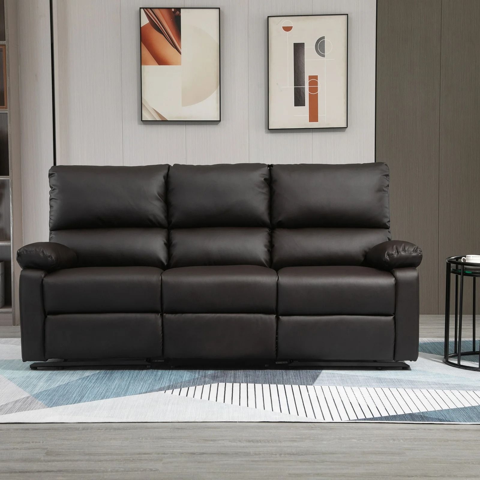 MODERN 3 SEATER SOFA WITH 2 RECLINERS thumbnail 3