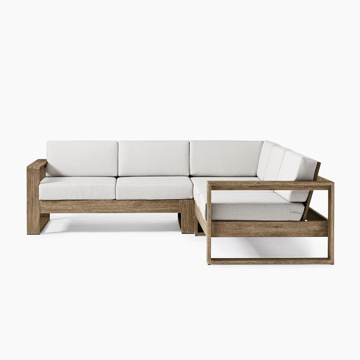 PORTSIDE OUTDOOR 3 PIECE L SHAPED SECTIONAL thumbnail 2