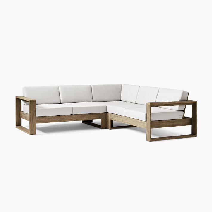 PORTSIDE OUTDOOR 3 PIECE L SHAPED SECTIONAL thumbnail 3