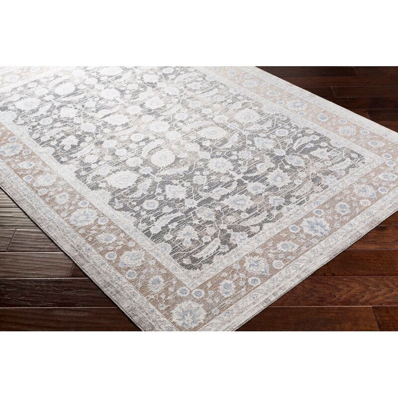 CALLUM ORIENTAL CAMEL GRAY AREA RUG thumbnail 3