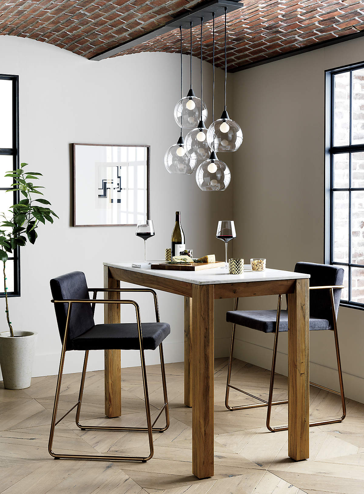 FIREFLY 5 BULB BLACK PENDANT LIGHT thumbnail 3