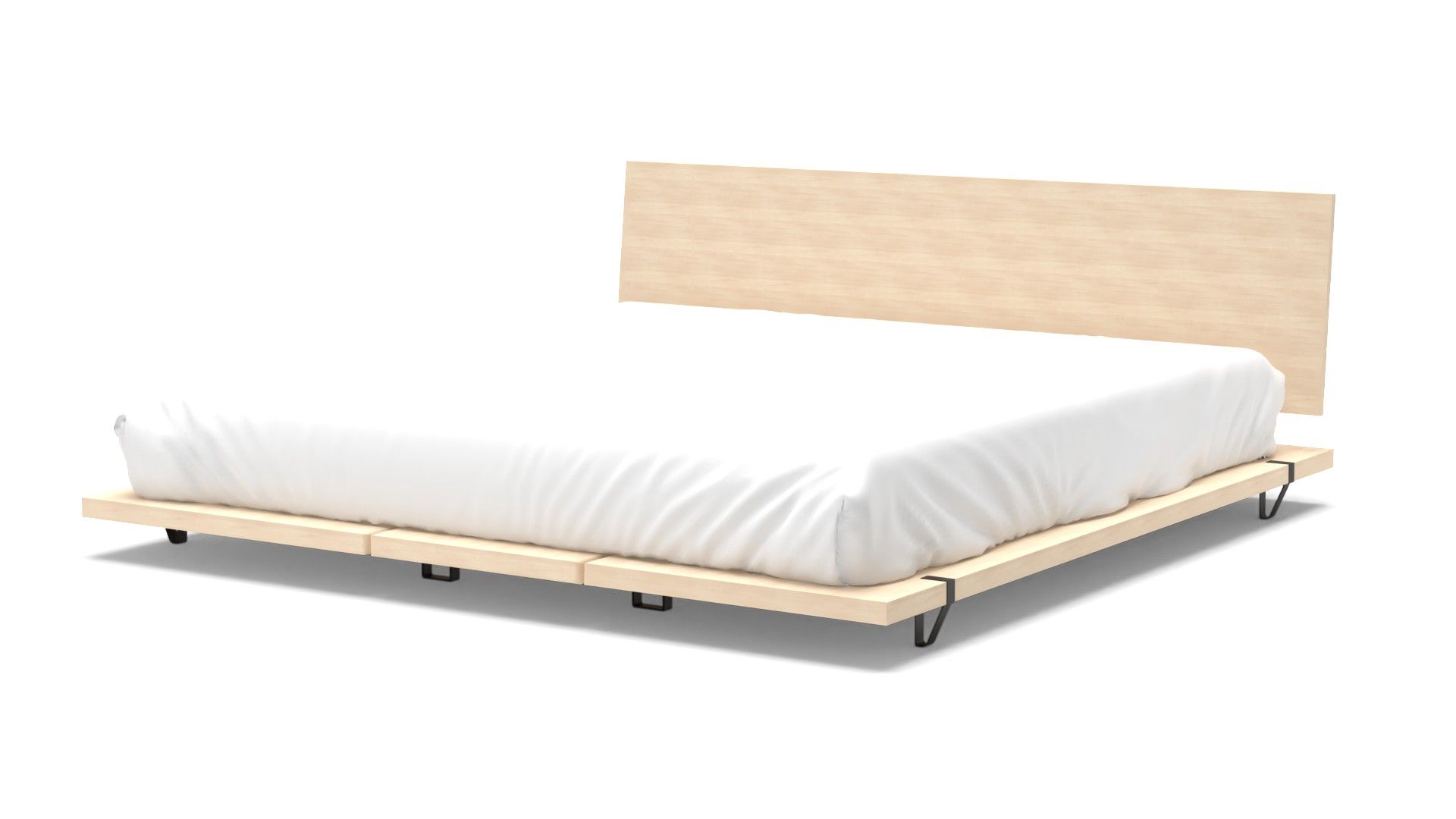 Birch Platform Black Bed-King thumbnail 3