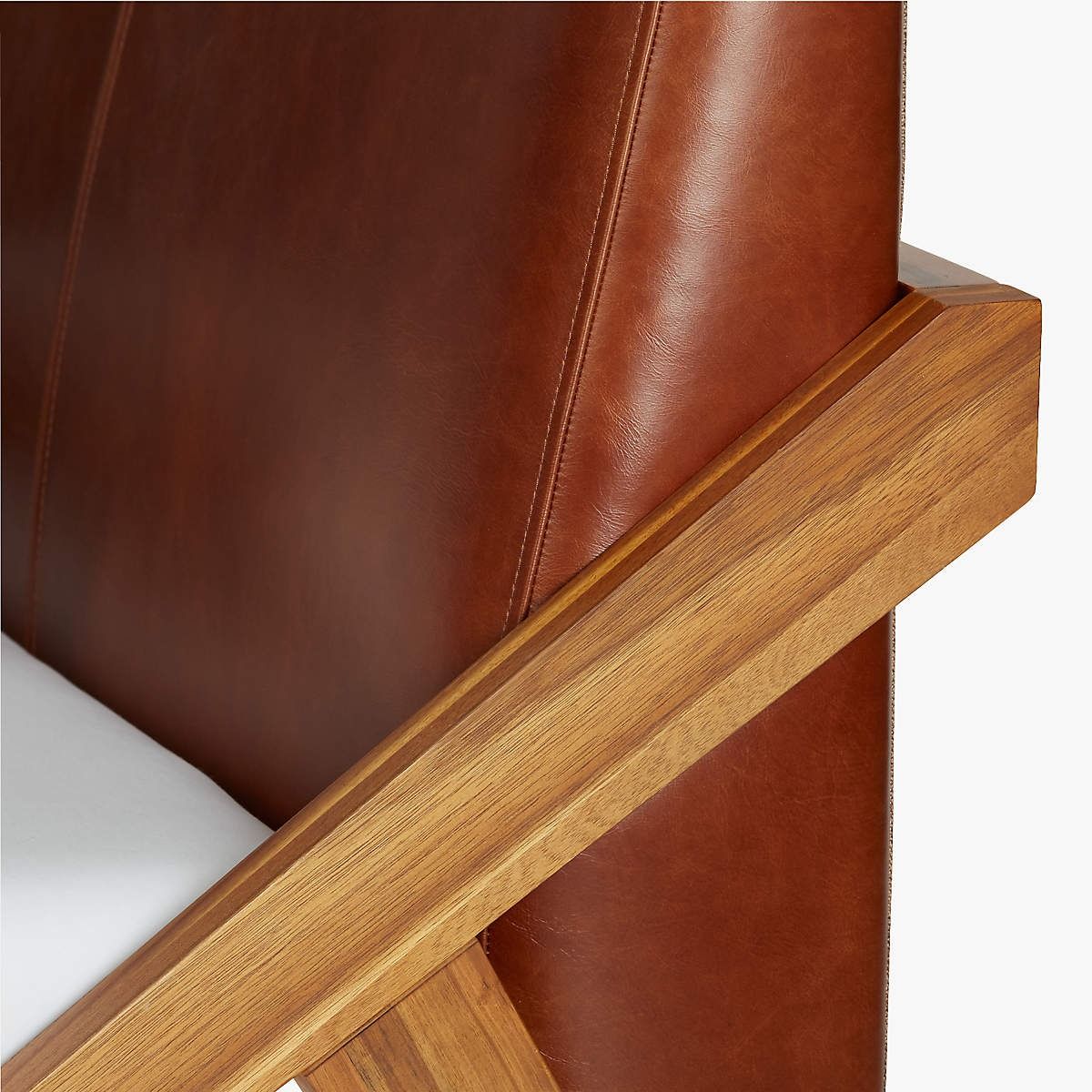 Drommen Acacia With Leather Headboard Bed-King thumbnail 5