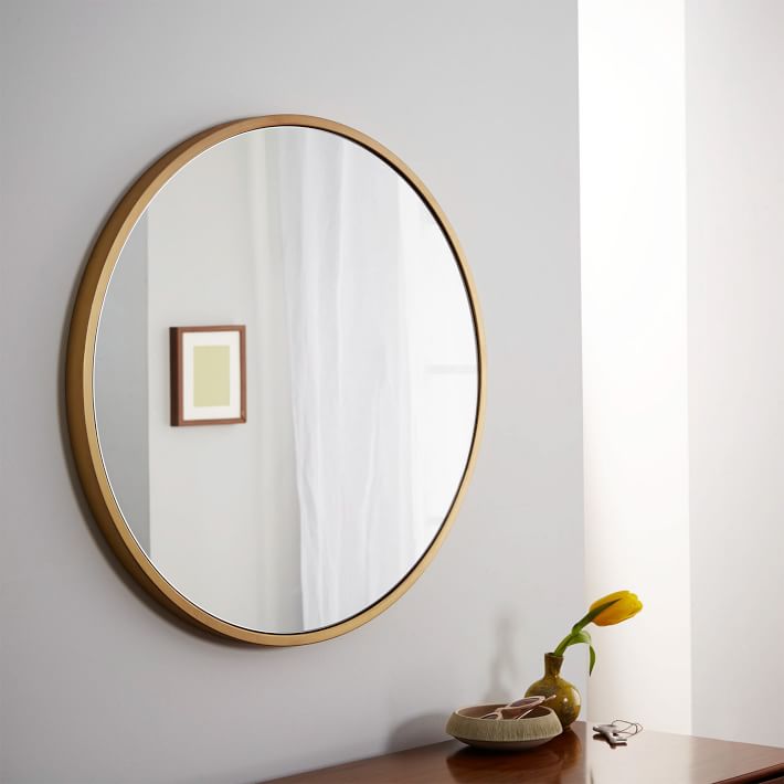 METAL FRAME ROUND MIRROR thumbnail 2