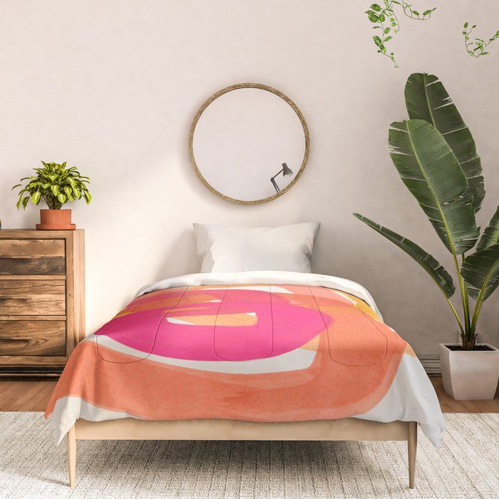 Funky Retro Mid Century Colorful Pop Art Comforter Twin thumbnail 3