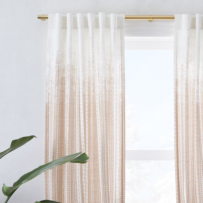 ECHO PRINT CURTAINS SET OF 2 48"x108" thumbnail 2