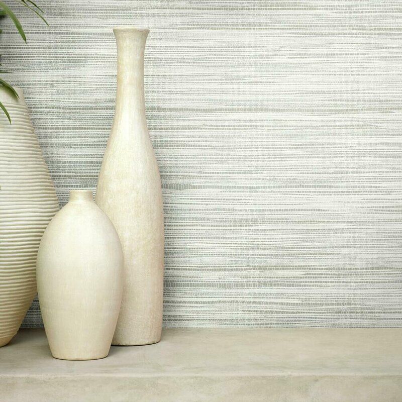 Vivian Grass Smooth Peel and Stick Wallpaper Roll thumbnail 3
