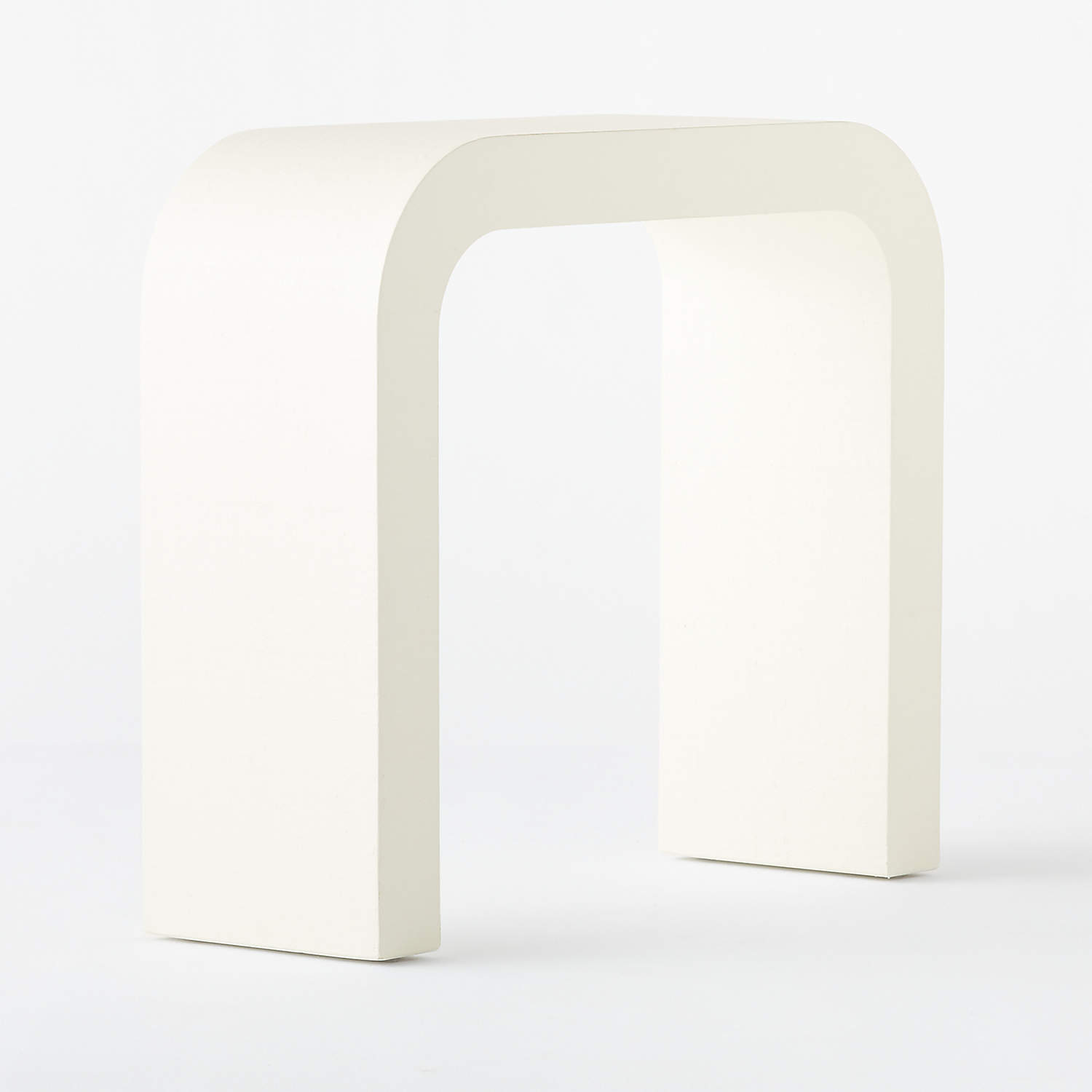 HORSESHOE IVORY LACQUERED LINEN CONSOLE TABLE thumbnail 2