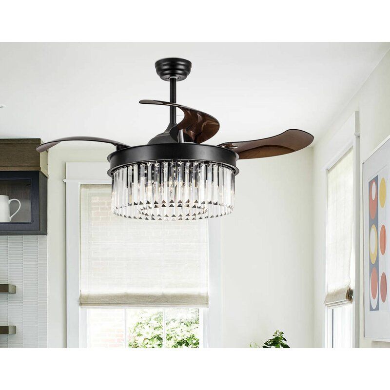 SCHULZE BLADE RETRACTABLE BLADES CEILING FAN thumbnail 2