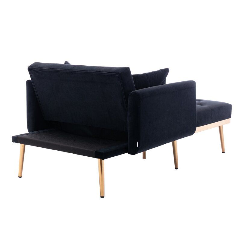 WOMBWELL WIDE TUFTED VELVET LOUNGE CHAIR thumbnail 4