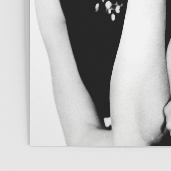 AUDREY HEPBURN PORTRAIT BLACK AND WHITE VINTAGE ART POSTER UNFRAME thumbnail 3
