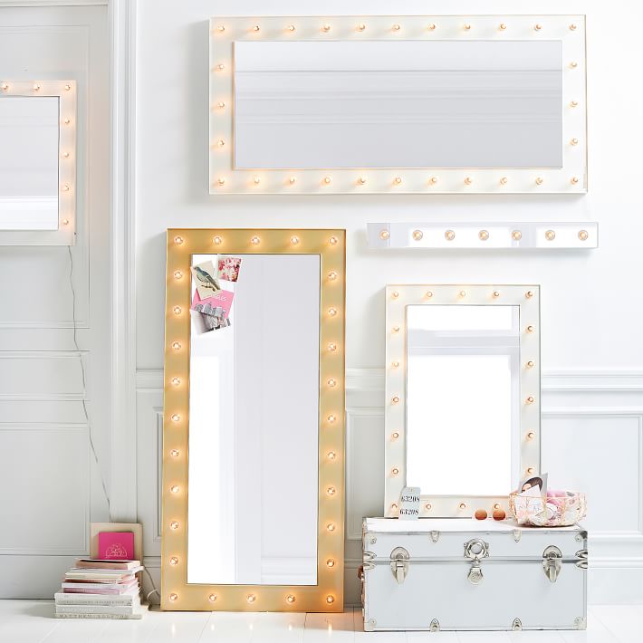 Marquee Floor Length Light Mirror (28"x59") thumbnail 3