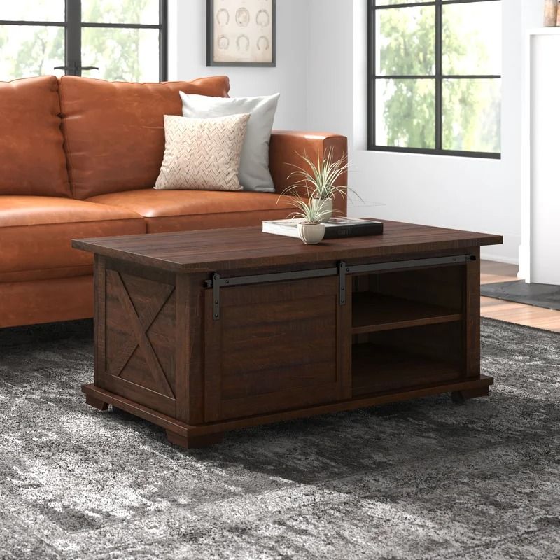 ESKIL WHEEL COFFEE TABLE WITH STORAGE thumbnail 2