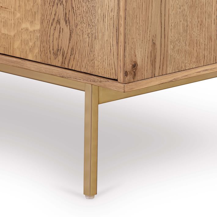 WHITE MARBLE AND OAK BUFFET thumbnail 4