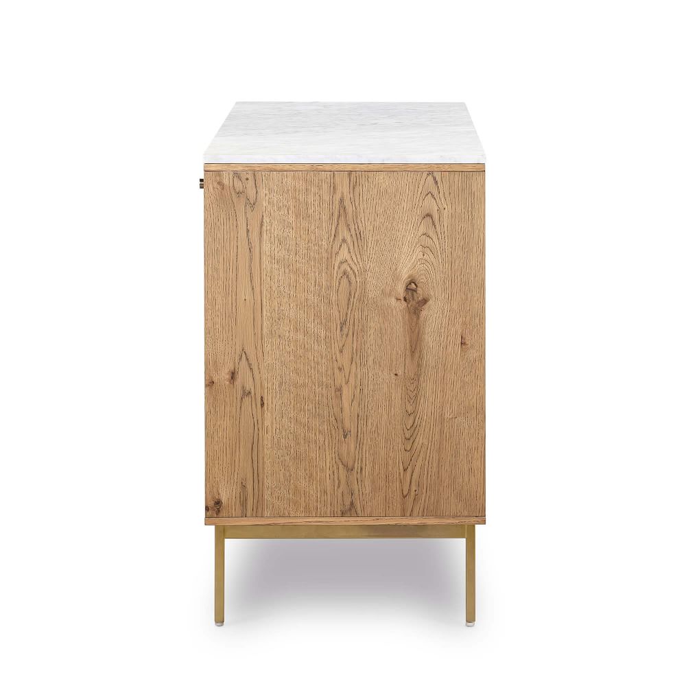 WHITE MARBLE AND OAK BUFFET thumbnail 5