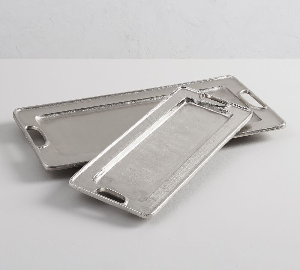 Addison Silver Rectangle Tray thumbnail 2