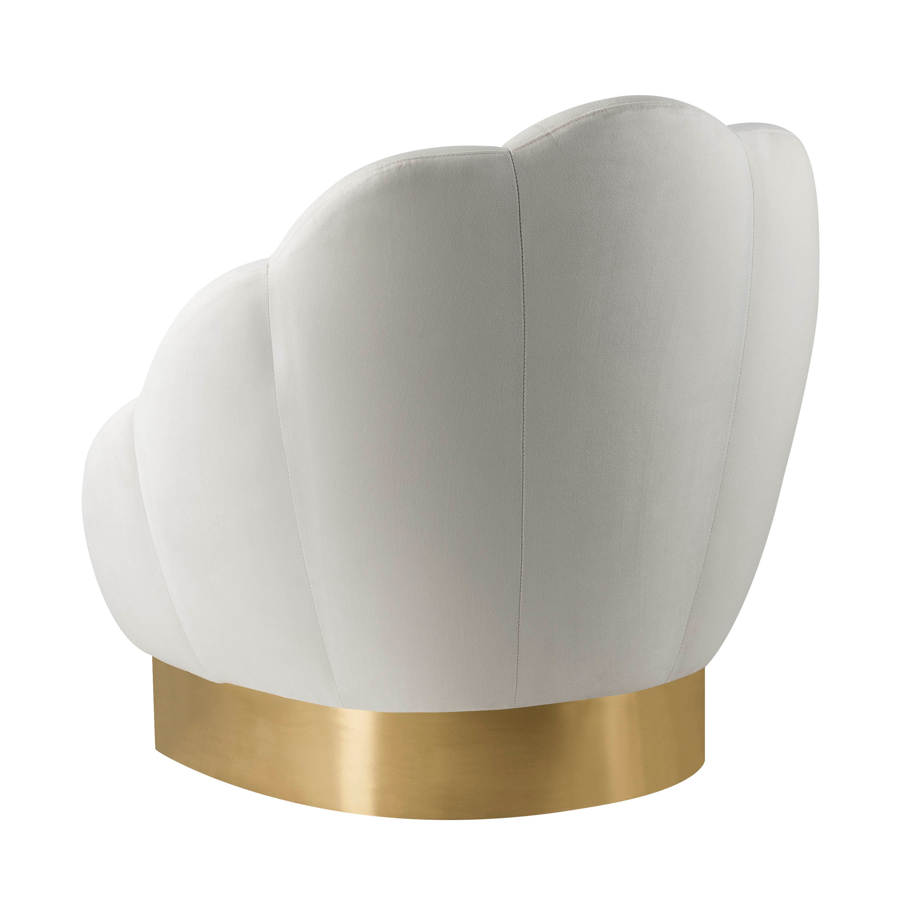 BLOOM CREAM VELVET CHAIR thumbnail 3
