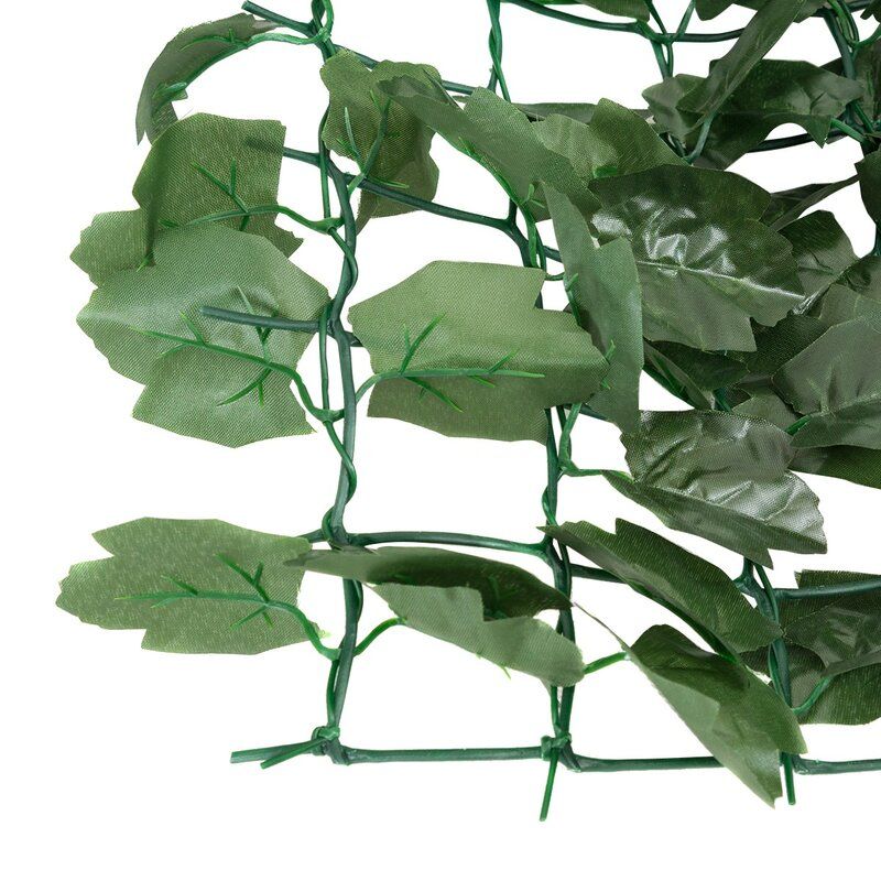 GREEN FAUX IVY LEAF DECORATIVE PRIVACY FENCE  thumbnail 3